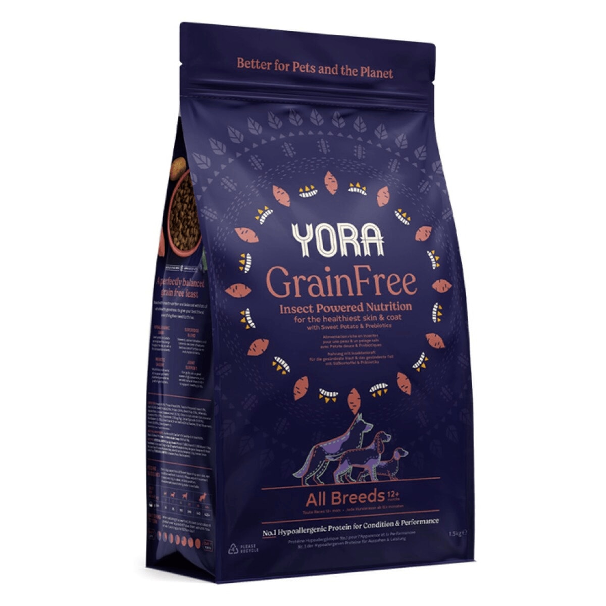 Yora Yora Protein Grain Free Adult Dry Dog Food pet food packaging